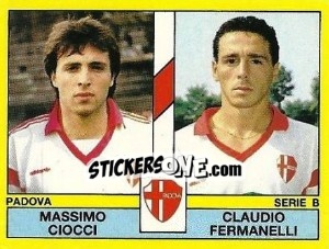 Sticker Massimo Ciocci / Claudio Fermanelli - Calciatori 1988-1989 n. 486 - Panini