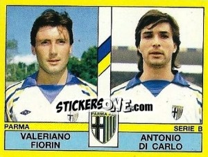 Sticker Valeriano Fiorin / Antonio Di Carlo - Calciatori 1988-1989 n. 493 - Panini