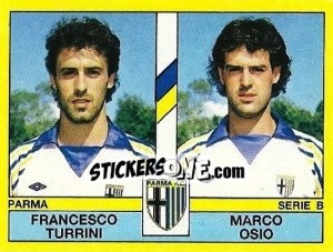 Sticker Francesco Turrini / Marco Osio - Calciatori 1988-1989 - Panini