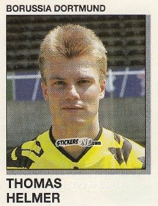 Sticker Thomas Helmer - German Football Bundesliga 1991-1992 n. 40 - Panini