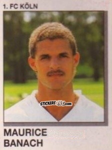 Sticker Maurice Banach - German Football Bundesliga 1991-1992 n. 193 - Panini