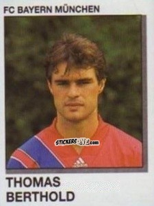 Sticker Thomas Berthold - German Football Bundesliga 1991-1992 n. 238 - Panini