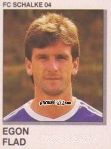 Figurina Egon Flad - German Football Bundesliga 1991-1992 n. 299 - Panini