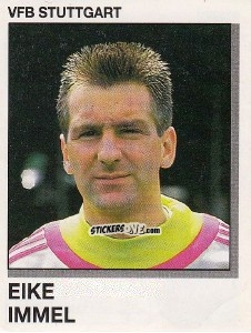 Sticker Eike Immel - German Football Bundesliga 1991-1992 n. 309 - Panini