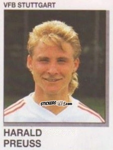 Sticker Harald Preuss - German Football Bundesliga 1991-1992 n. 312 - Panini