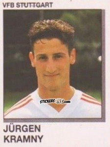 Sticker Jurgen Kramny - German Football Bundesliga 1991-1992 n. 320 - Panini