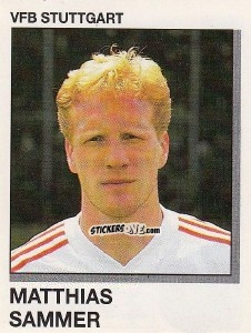 Sticker Matthias Sammer - German Football Bundesliga 1991-1992 n. 321 - Panini