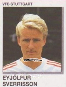 Sticker Eyjolfur Sverrisson - German Football Bundesliga 1991-1992 n. 323 - Panini