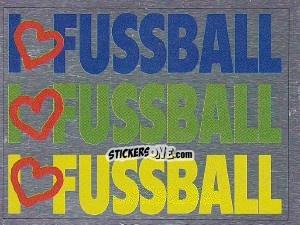 Sticker I love Fußball