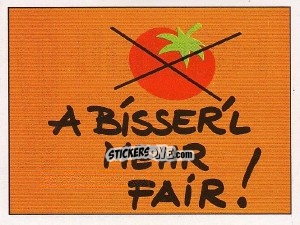 Sticker A bisser´l mehr Fair! - German Football Bundesliga 1991-1992 - Panini