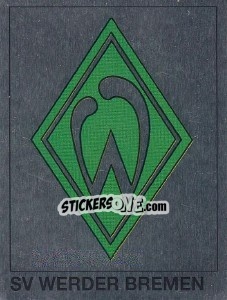 Sticker Wappen SV Werder Bremen - German Football Bundesliga 1991-1992 - Panini