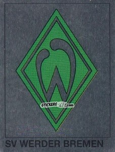 Sticker Wappen SV Werder Bremen - German Football Bundesliga 1991-1992 n. W2 - Panini