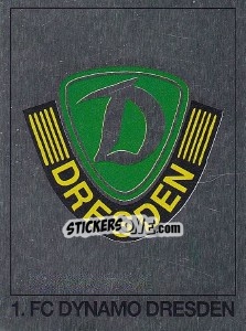 Sticker Wappen 1.FC Dynamo Dresden - German Football Bundesliga 1991-1992 - Panini