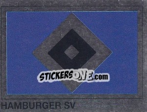 Sticker Wappen Hamburger SV - German Football Bundesliga 1991-1992 - Panini
