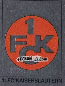 Sticker Wappen 1.FC Kaiserslautern - German Football Bundesliga 1991-1992 - Panini