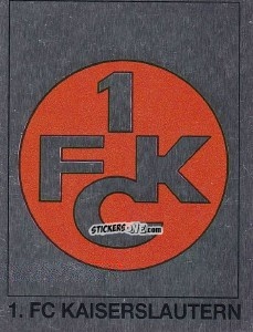 Sticker Wappen 1.FC Kaiserslautern - German Football Bundesliga 1991-1992 n. W8 - Panini