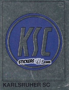 Sticker Wappen Karlsruher SC - German Football Bundesliga 1991-1992 - Panini
