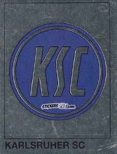 Sticker Wappen Karlsruher SC - German Football Bundesliga 1991-1992 n. W9 - Panini