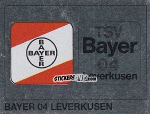 Sticker Wappen Bayer 04 Leverkusen - German Football Bundesliga 1991-1992 n. W11 - Panini
