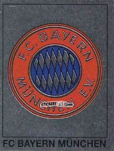 Sticker Wappen FC Bayern München - German Football Bundesliga 1991-1992 n. W13 - Panini