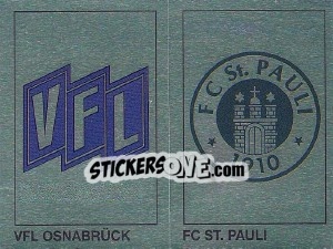 Sticker Wappen (VfL Osnabruck/FC St Pauli) - German Football Bundesliga 1991-1992 - Panini