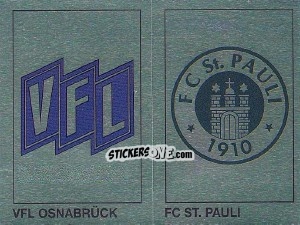 Figurina Wappen (VfL Osnabruck/FC St Pauli)