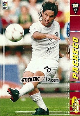 Sticker Pacheco - Liga 2004-2005. Megacracks - Panini