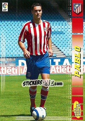 Sticker Pablo - Liga 2004-2005. Megacracks - Panini