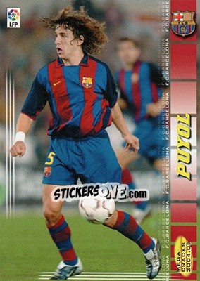 Cromo Puyol - Liga 2004-2005. Megacracks - Panini