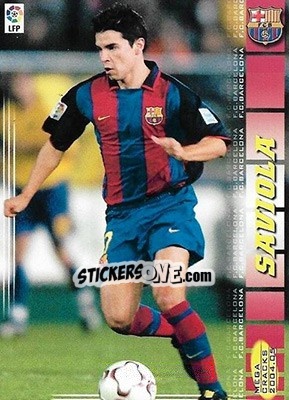 Sticker Saviola - Liga 2004-2005. Megacracks n. 71 - Panini