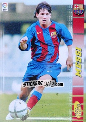 Sticker Messi - Liga 2004-2005. Megacracks n. 71bis - Panini