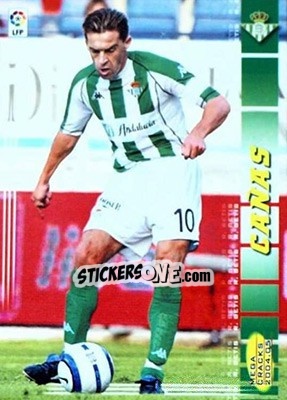 Sticker Cañas - Liga 2004-2005. Megacracks n. 82bis - Panini