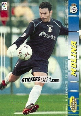 Sticker Molina - Liga 2004-2005. Megacracks - Panini