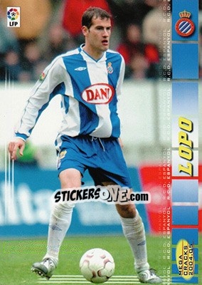 Sticker Lopo - Liga 2004-2005. Megacracks - Panini