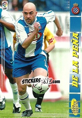 Sticker De la Peña - Liga 2004-2005. Megacracks - Panini