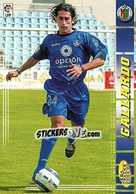 Sticker Gallardo - Liga 2004-2005. Megacracks - Panini
