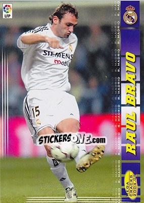 Sticker Raul Bravo - Liga 2004-2005. Megacracks - Panini