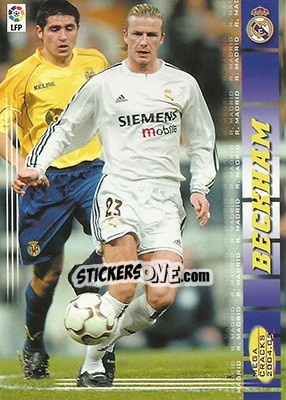 Sticker Beckham - Liga 2004-2005. Megacracks - Panini
