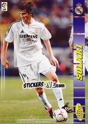 Sticker Solari - Liga 2004-2005. Megacracks - Panini