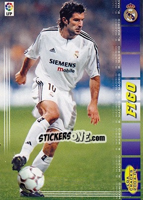Sticker Figo - Liga 2004-2005. Megacracks n. 176 - Panini