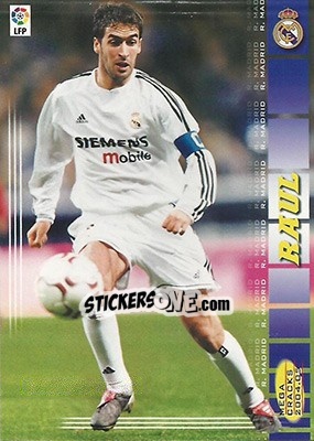 Cromo Raul González - Liga 2004-2005. Megacracks - Panini