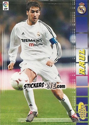 Sticker Raul González - Liga 2004-2005. Megacracks n. 178 - Panini