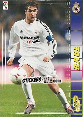 Figurina Raul González - Liga 2004-2005. Megacracks - Panini