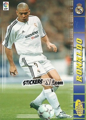 Sticker Ronaldo - Liga 2004-2005. Megacracks n. 179 - Panini