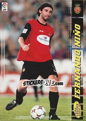 Sticker Fernando Niño - Liga 2004-2005. Megacracks - Panini
