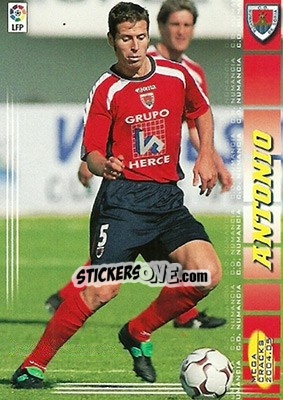 Sticker Antonio - Liga 2004-2005. Megacracks n. 220 - Panini