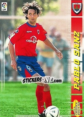 Cromo Pablo Sanz - Liga 2004-2005. Megacracks - Panini