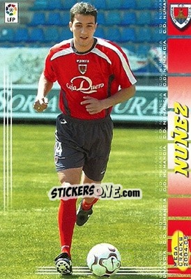 Sticker Nuñez - Liga 2004-2005. Megacracks - Panini