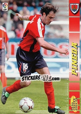 Sticker Pineda - Liga 2004-2005. Megacracks - Panini