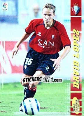 Cromo David Lopez - Liga 2004-2005. Megacracks - Panini